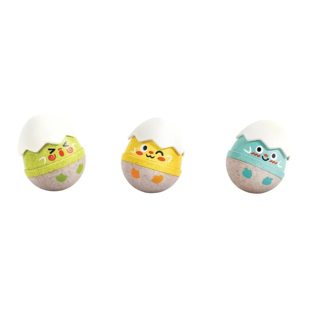 Set de 3 Hochets Œufs « Happy Hatchlings » - 4 - Eveil Montessori Maroc