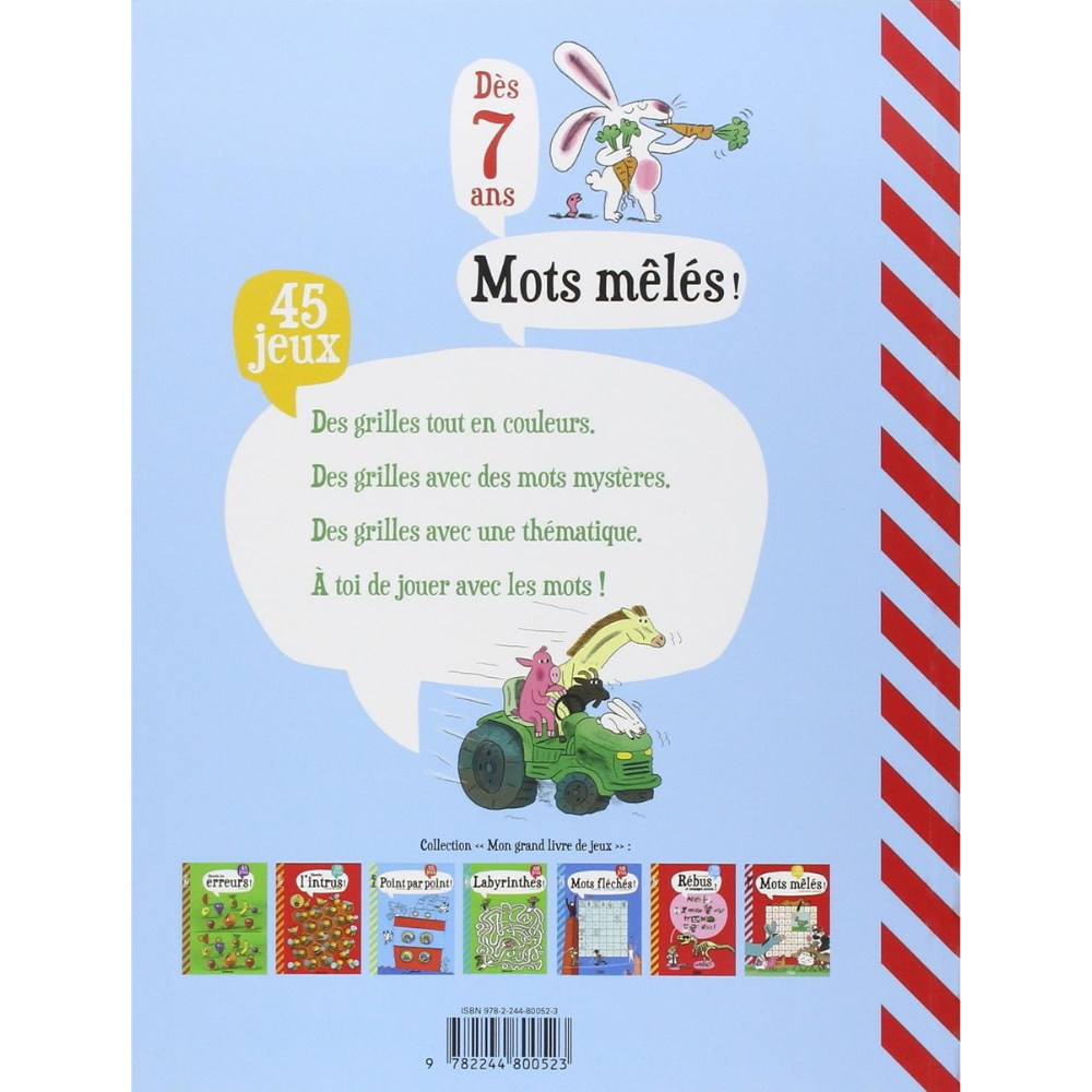 Livre jeux : Mots mêlés ! - 2 - Eveil Montessori Maroc
