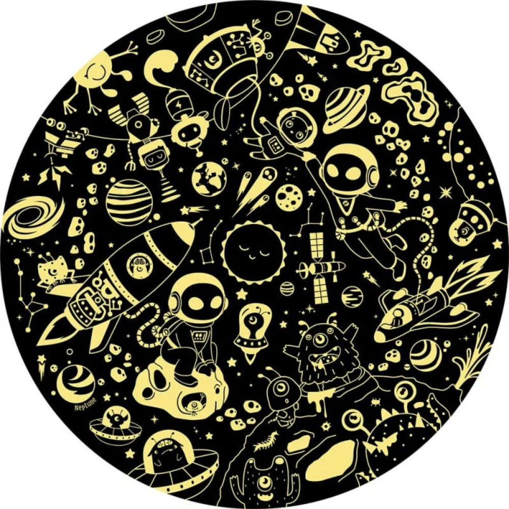 Puzzle fluo – L'Espace (70 pièces) - 2 - Eveil Montessori Maroc