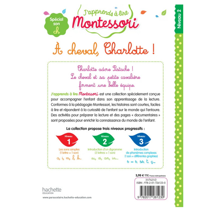 À cheval, Charlotte !, niveau 2 - J'apprends à lire Montessori
