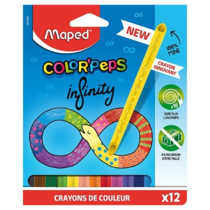 12 crayons couleur colorpeps infinity - 2 - Eveil Montessori Maroc