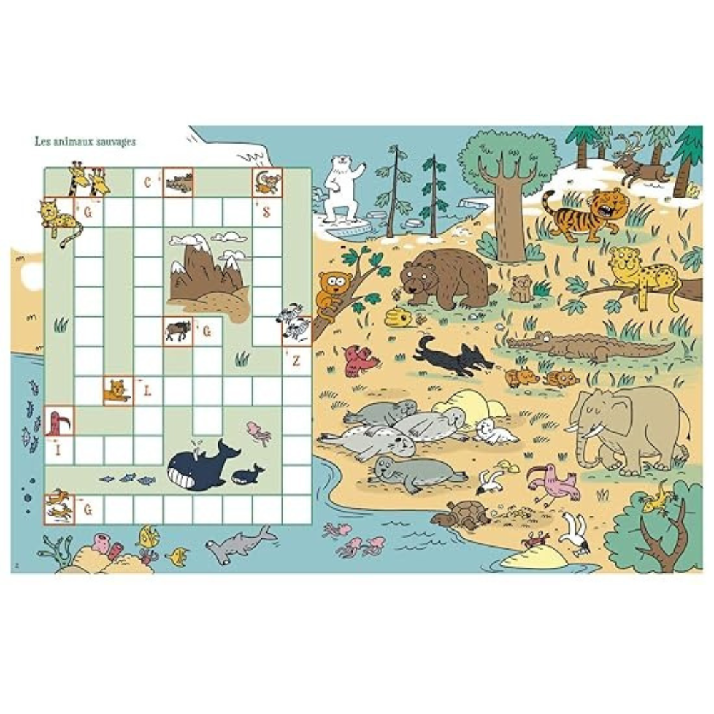 Livre jeux : Mots fléchés - dès 7 ans - 5 - Eveil Montessori Maroc