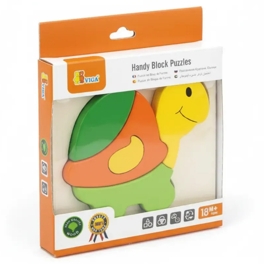 Mini puzzle en bois - Tortue