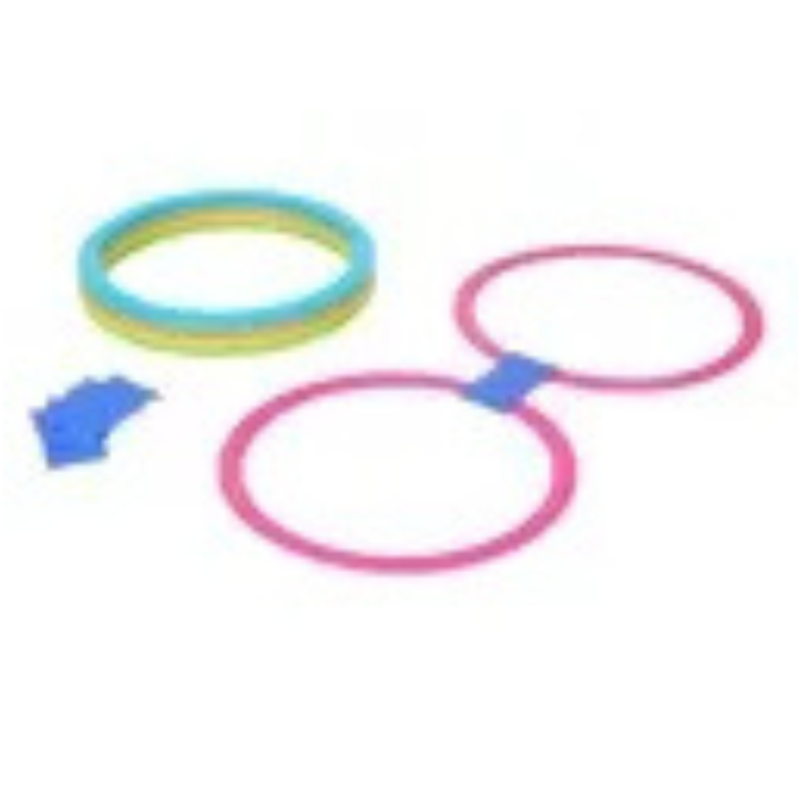 Set de cerceaux de marelle modulaires