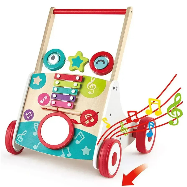 Hape Trotteur musical Multicolore - 1 - Eveil Montessori Maroc