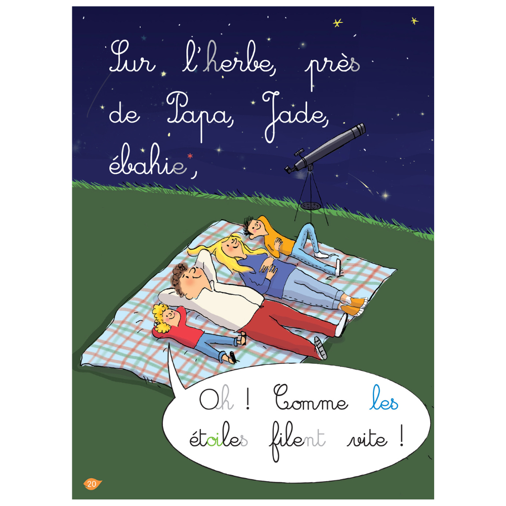 La nuit des étoiles, niveau 2 - J'apprends à lire Montessori