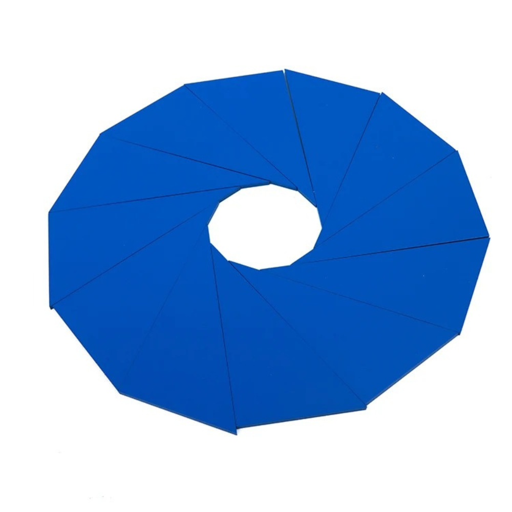 Boite des triangles constructeurs bleus