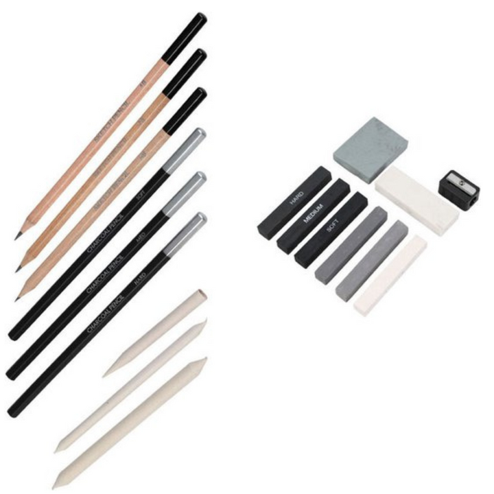 Kit de croquis et dessin 18 pièces
