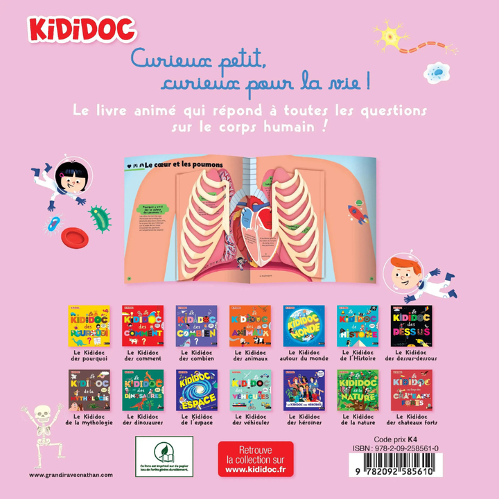 Le grand Kididoc du corps humain - Livre pop-up - dès 4 ans - 1 - Eveil Montessori Maroc