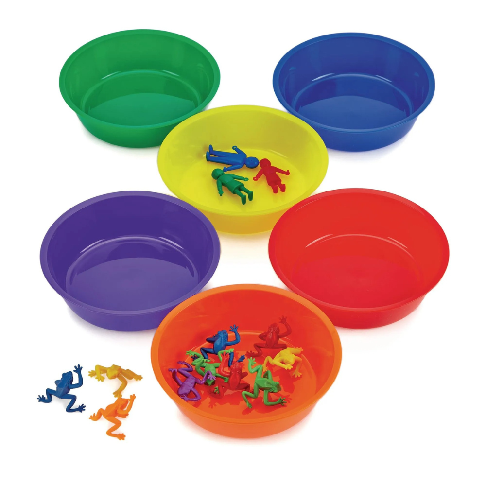 Lot de 6 plateaux de tri coloris assortis - 5 - Eveil Montessori Maroc