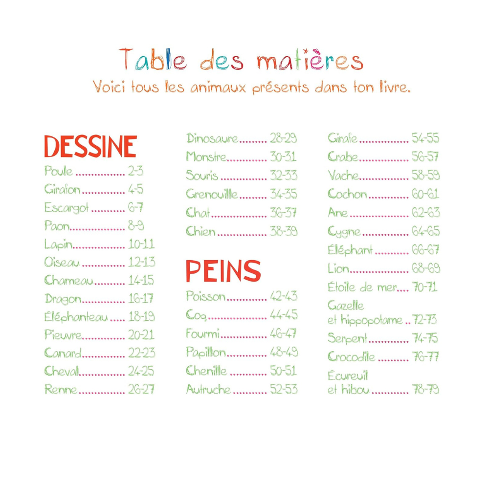 Dessine et peins avec tes mains