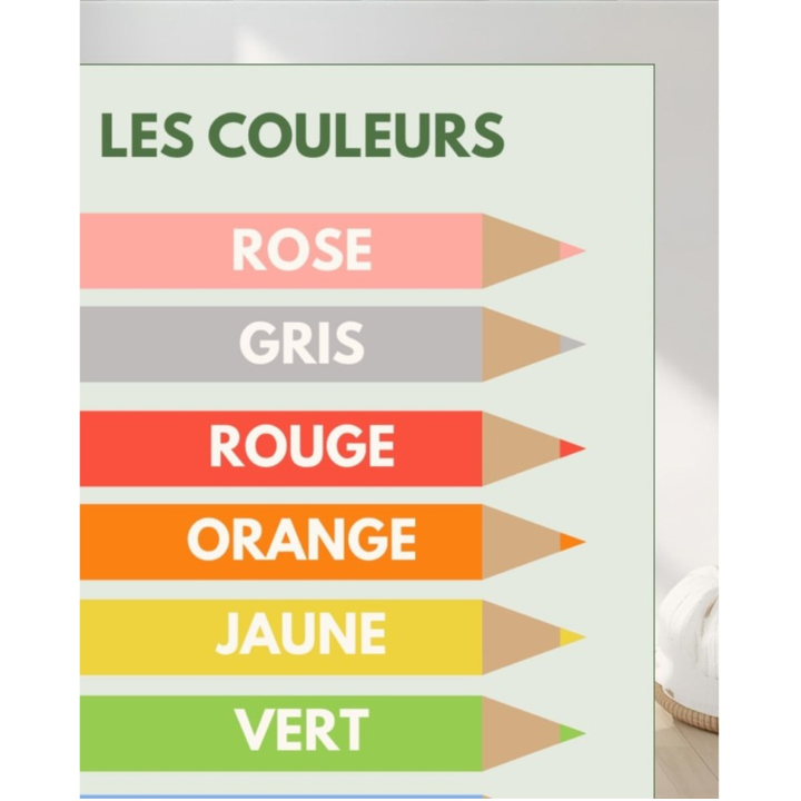 Les couleurs- Poster Indéchirable