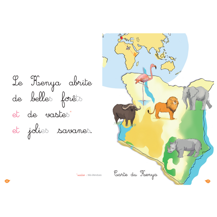 En route pour la savane, niveau 2 - J'apprends à lire Montessori