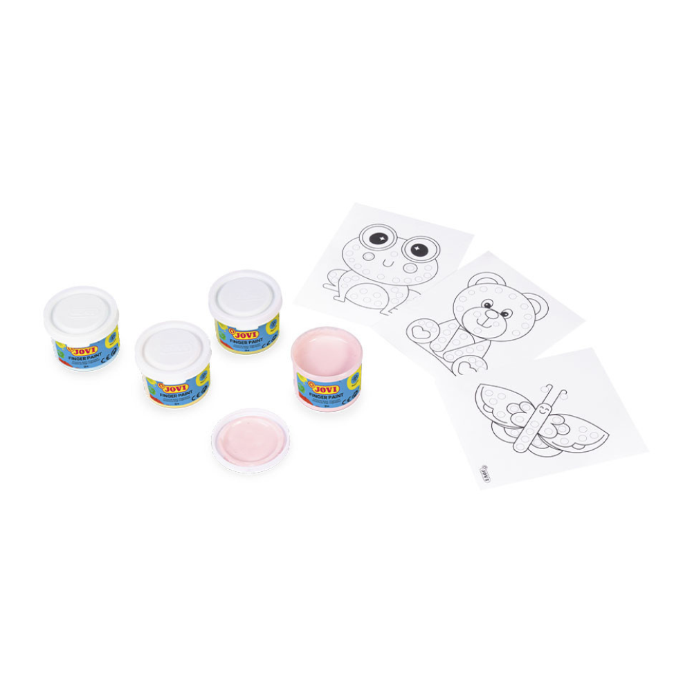 SUPER KIT Gouache aux doigts couleurs pastel