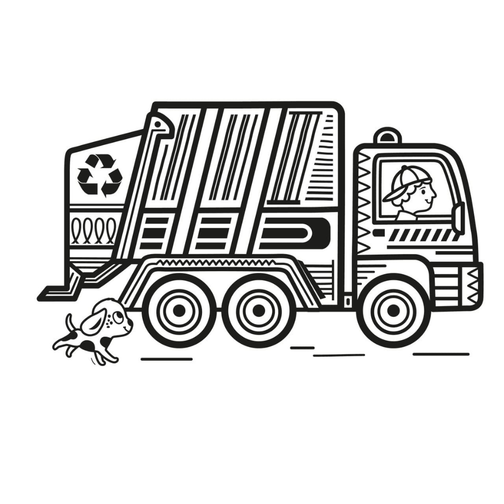 Peinture magique à l’eau – Les camions
