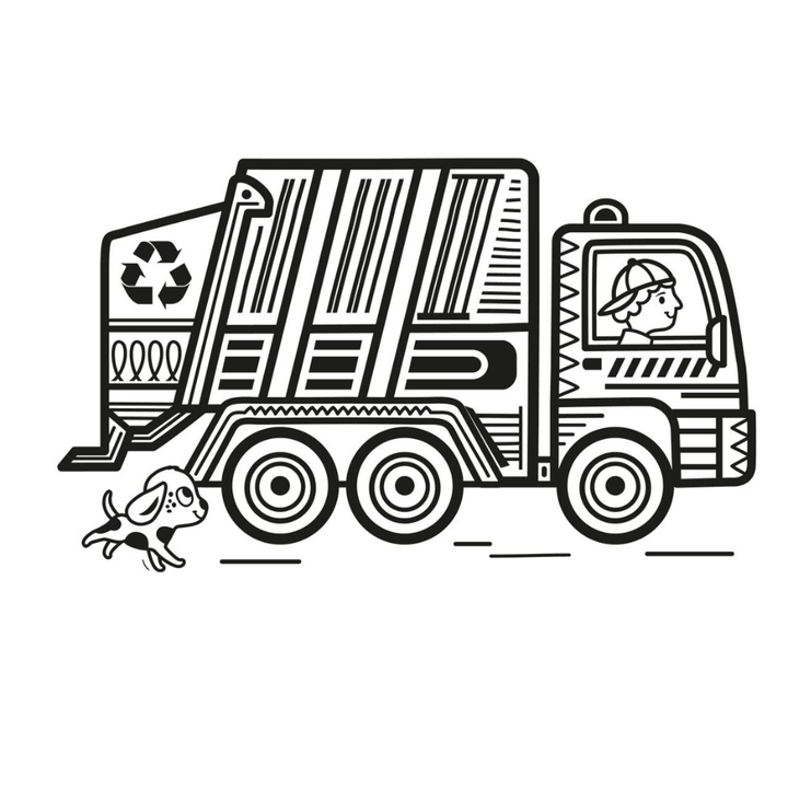 Peinture magique à l’eau – Les camions