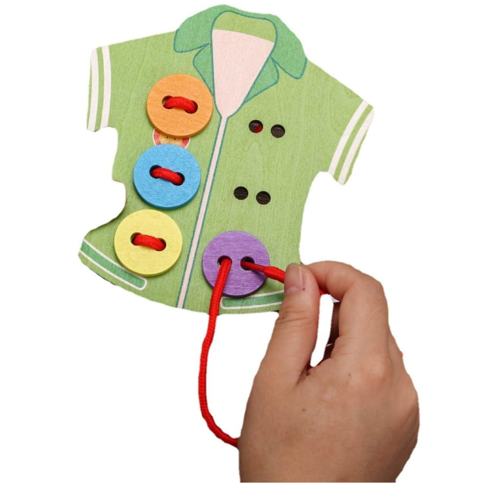 Jeu de laçage des vêtements