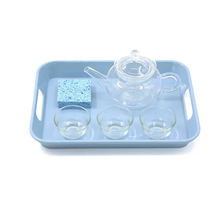 Plateau vie Pratique - Verser du liquide dans 3 verres de taille différentes