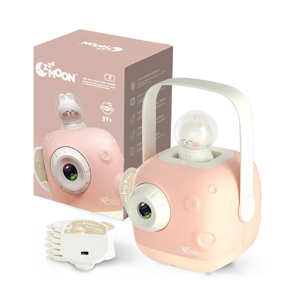 ZzzMoon Conteur et Projecteur des Histoires Rechargeable - rose