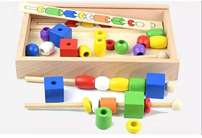 Boîte des perles - Suivre L'ordre Des Codes Couleurs - 1 - Eveil Montessori Maroc