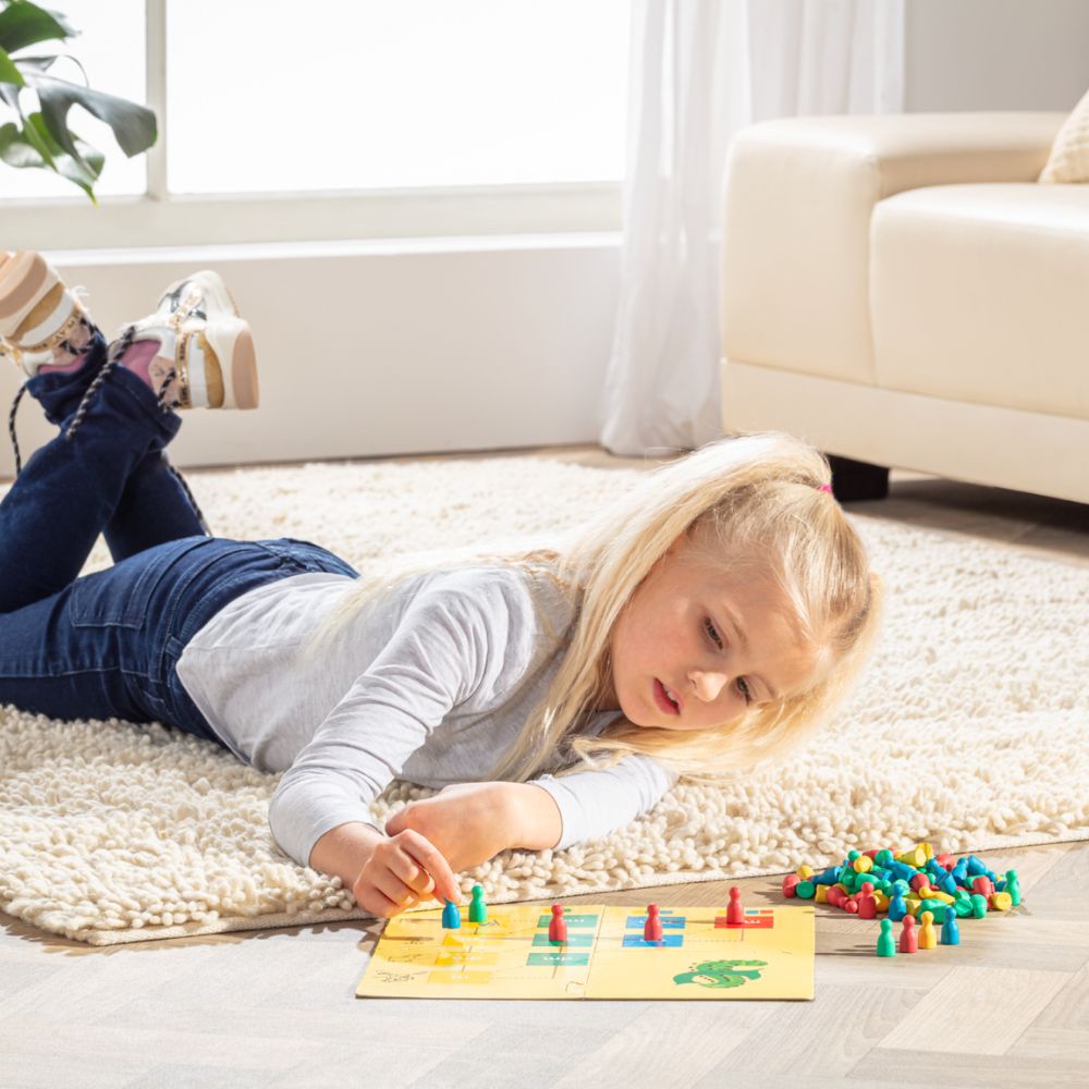 100 Pions en 4 couleurs en bois