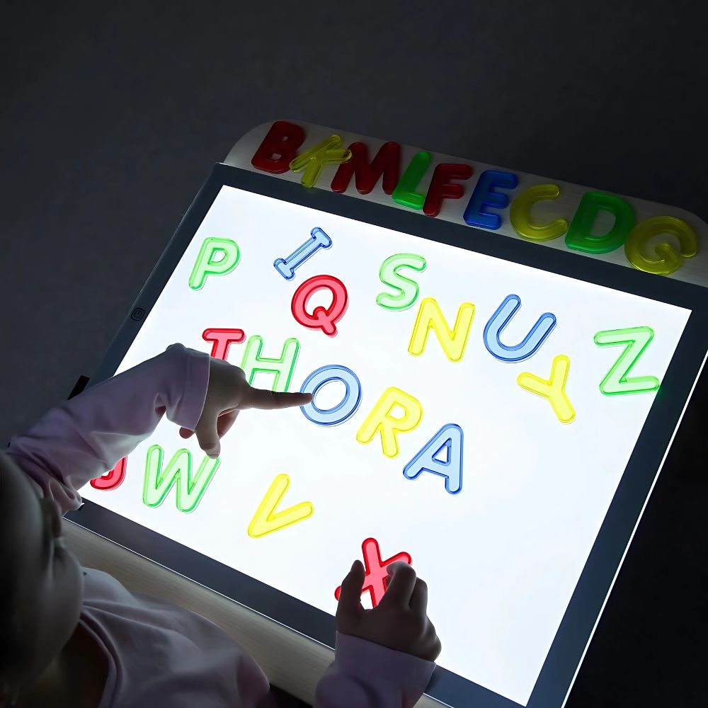 Lot de 26 lettres translucides en Majuscule