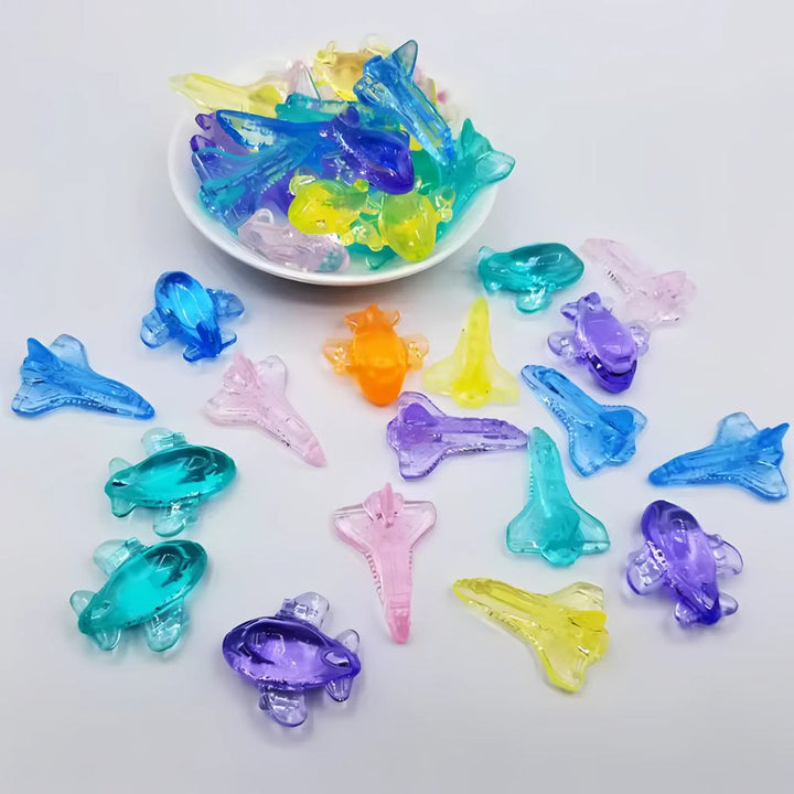 Baril de 120 Avions Translucides à Compter et à Trier