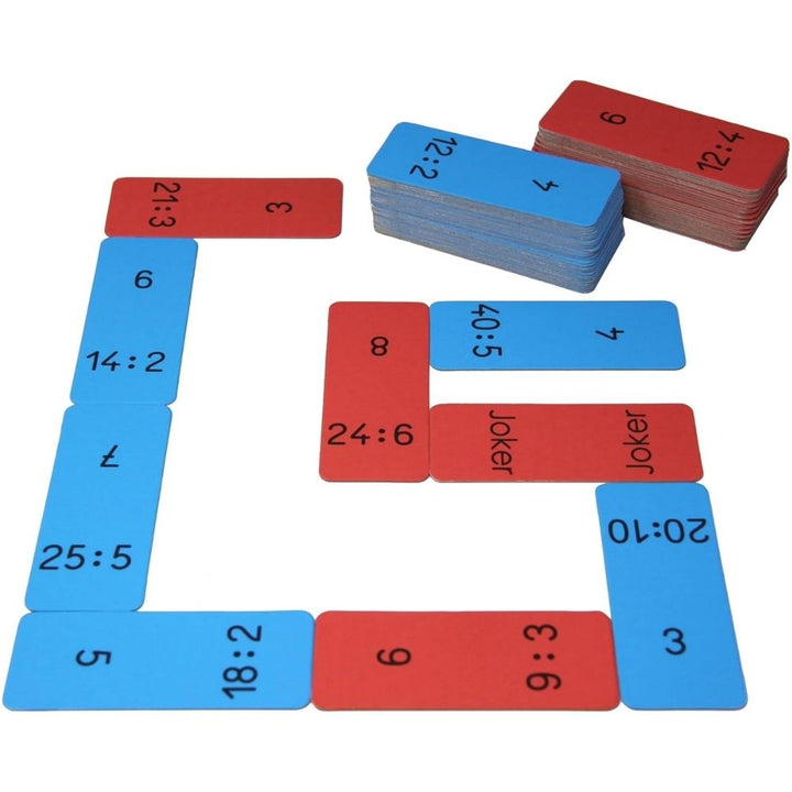 Domino des divisions - 3 - Eveil Montessori Maroc