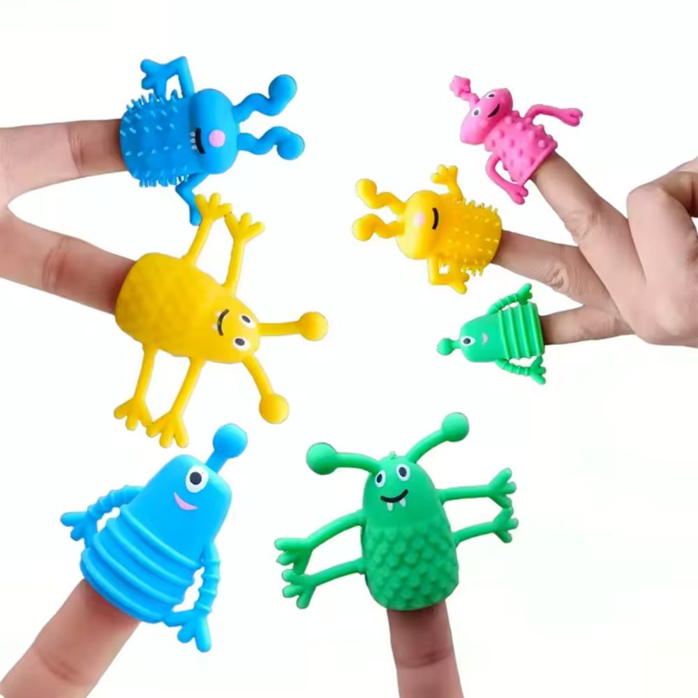 Finger Friends - Marionnettes à doigts rigolotes - Monstres - Lot 5 - 2 - Eveil Montessori Maroc