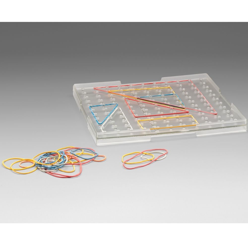 Géoplan transparent 23x23cm - 3 - Eveil Montessori Maroc
