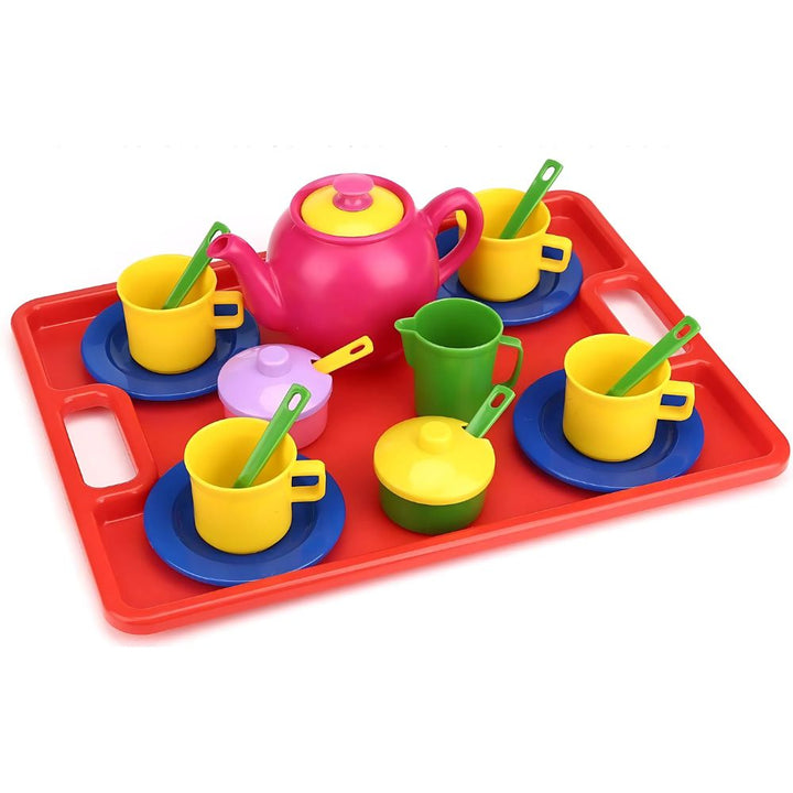 Service à thé/café avec plateau - 16 pièces