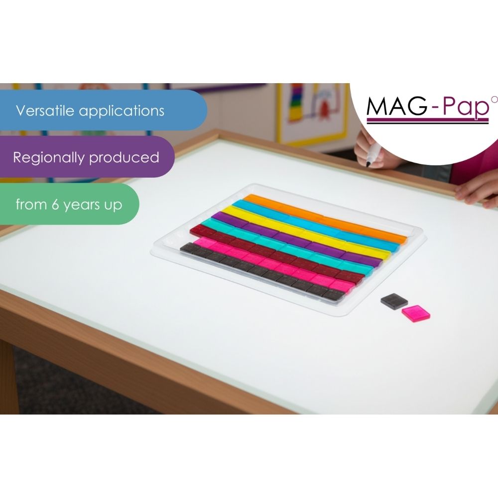 Set de fraction linéaire 51 pièces, 9 couleurs - 3 - Eveil Montessori Maroc