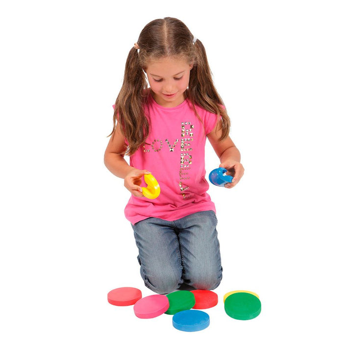 Jeu disc'o' bocce - Lot de 9 palets Souples ronds