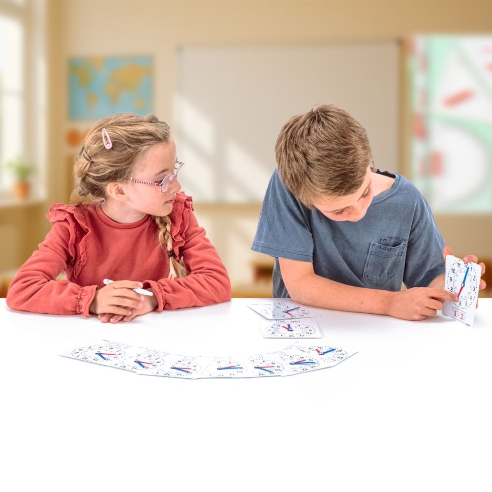 Set de 10 Horloges de manipulation effaçables - 3 - Eveil Montessori Maroc