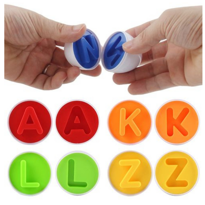 Jeu d’association des lettres - Matching eggs