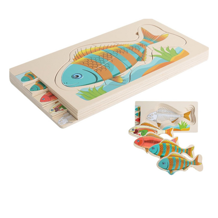 Puzzle Montessori - Poisson