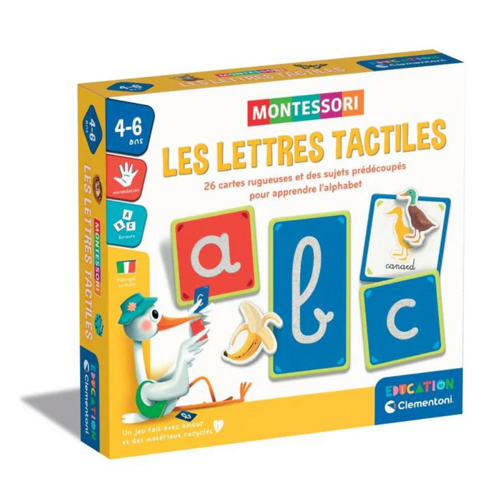 Les lettres tactiles - Montessori