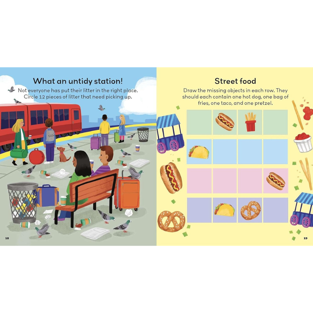 Little Learners: Busy City – Packed with Mazes, Dot-to-Dots, Puzzles, Drawing, and More! - 6 - Eveil Montessori Maroc