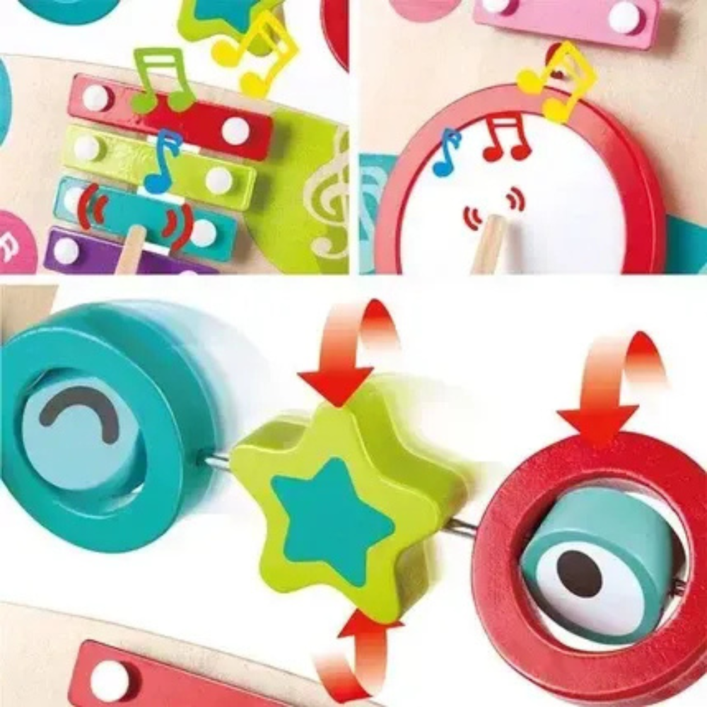 Hape Trotteur musical Multicolore - 3 - Eveil Montessori Maroc