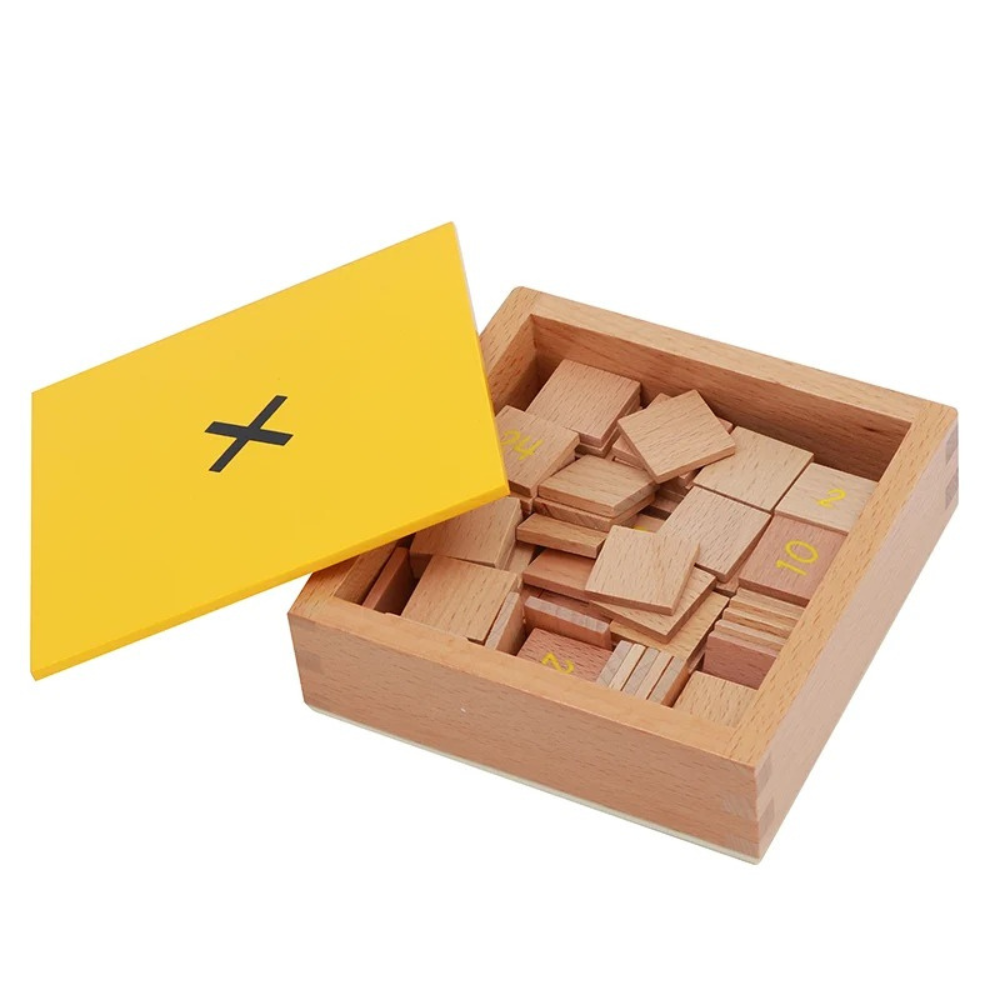 Tables de la multiplication en bois