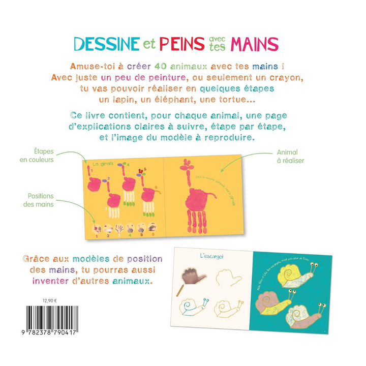 Dessine et peins avec tes mains