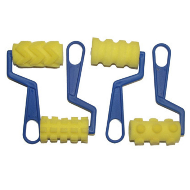 Sachet de 4 rouleaux en mousse 70 mm