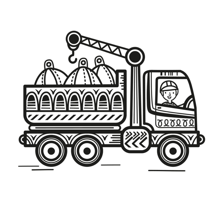 Peinture magique à l’eau – Les camions