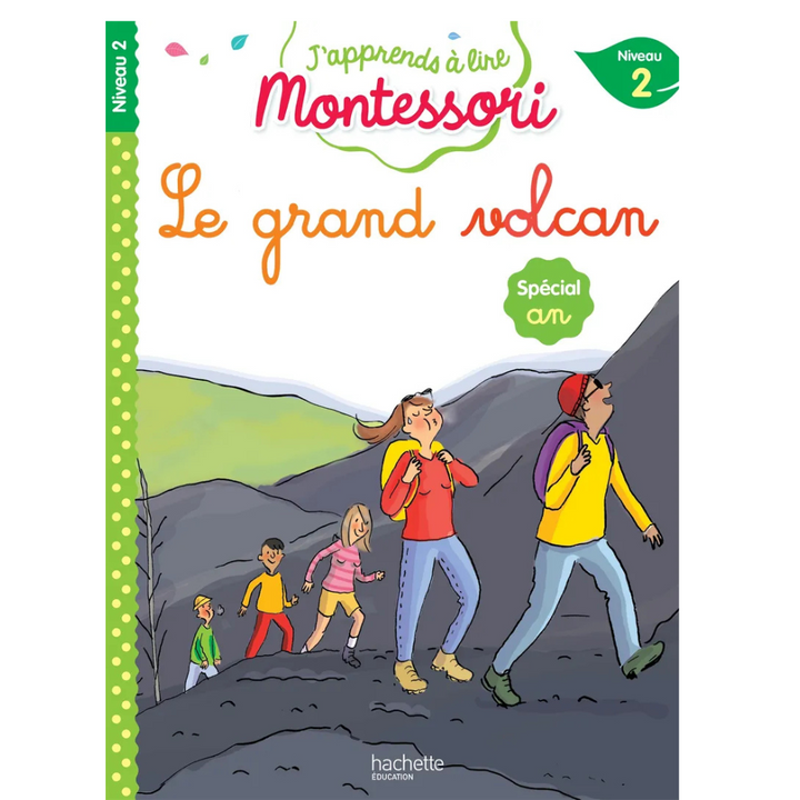 Le grand volcan, niveau 2 - J'apprends à lire Montessori