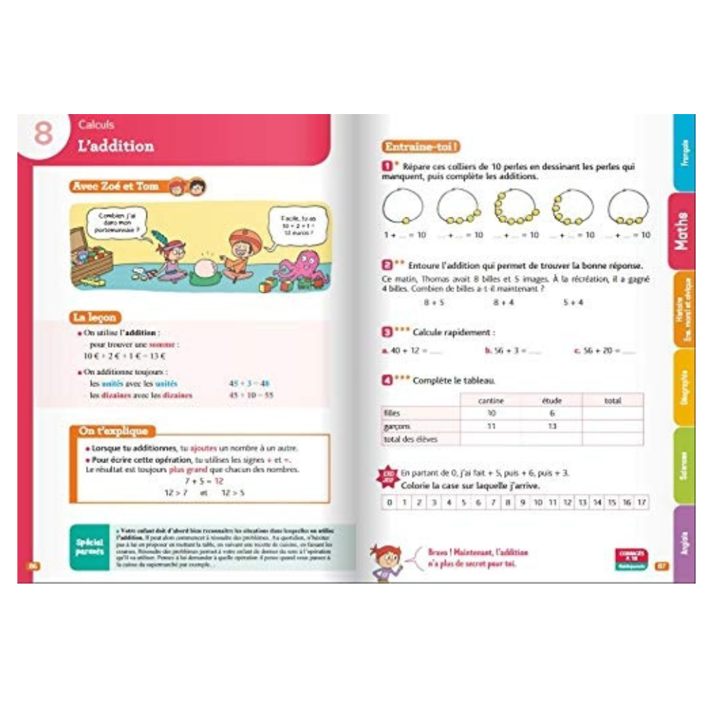 Je Comprends Tout CP - Tout en un (cours + exercices) pour réviser tout le programme du CP dans toutes les matières