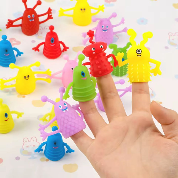 Finger Friends - Marionnettes à doigts rigolotes - Monstres - Lot 5 - 4 - Eveil Montessori Maroc