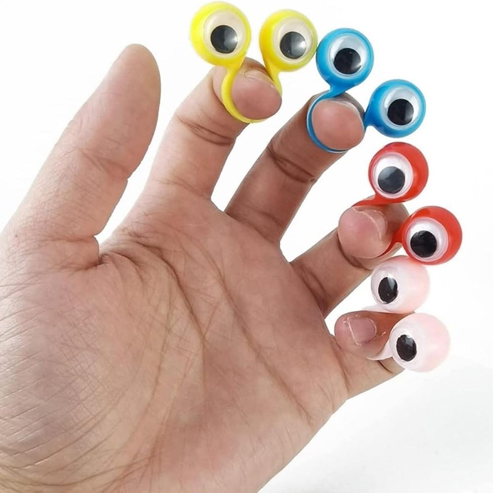 Finger Eyes - Marionnettes à doigts gros yeux - Lot 4 - 2 - Eveil Montessori Maroc