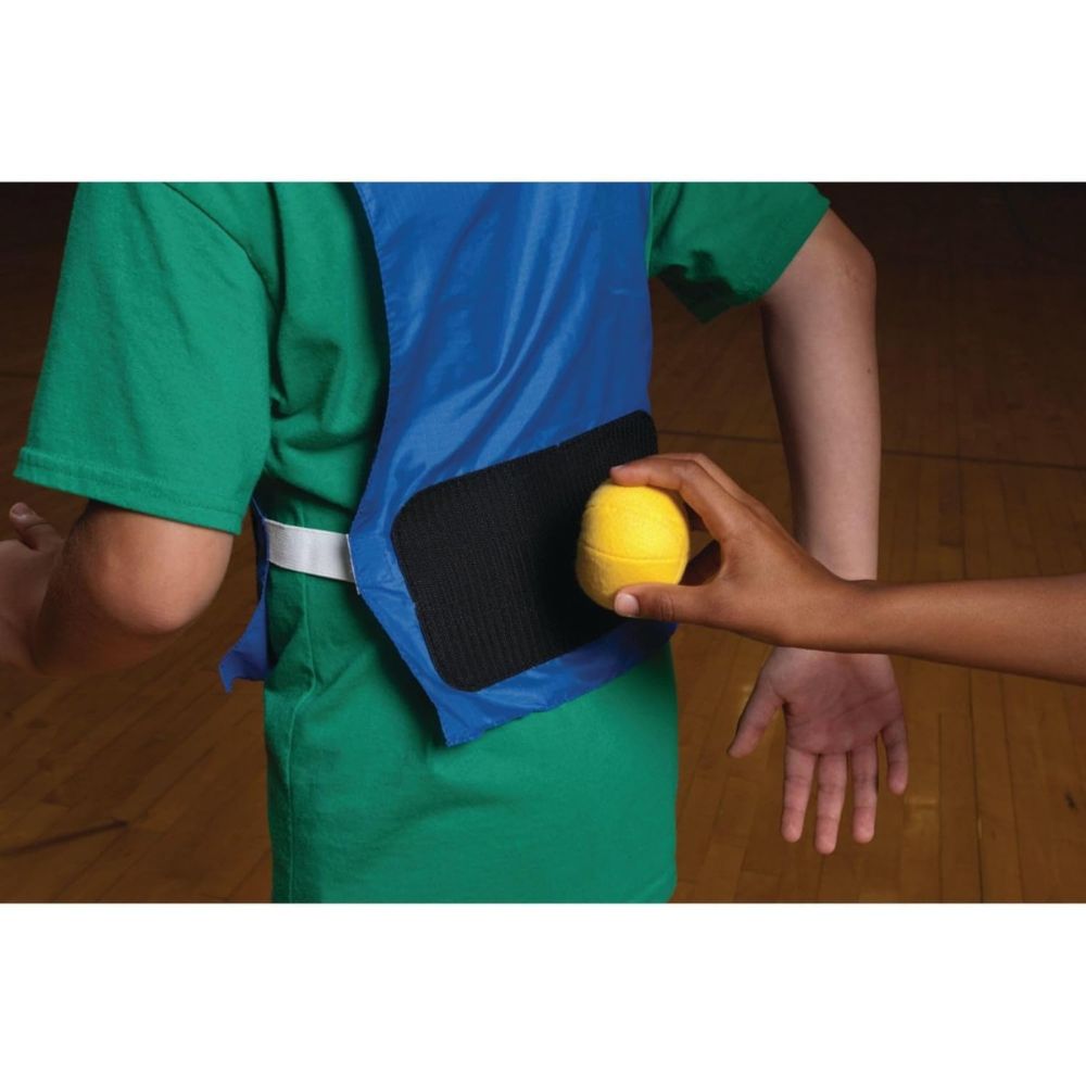 Gilet de balle avec scratch pour enfants - unité (1 dossard + 2 balles)