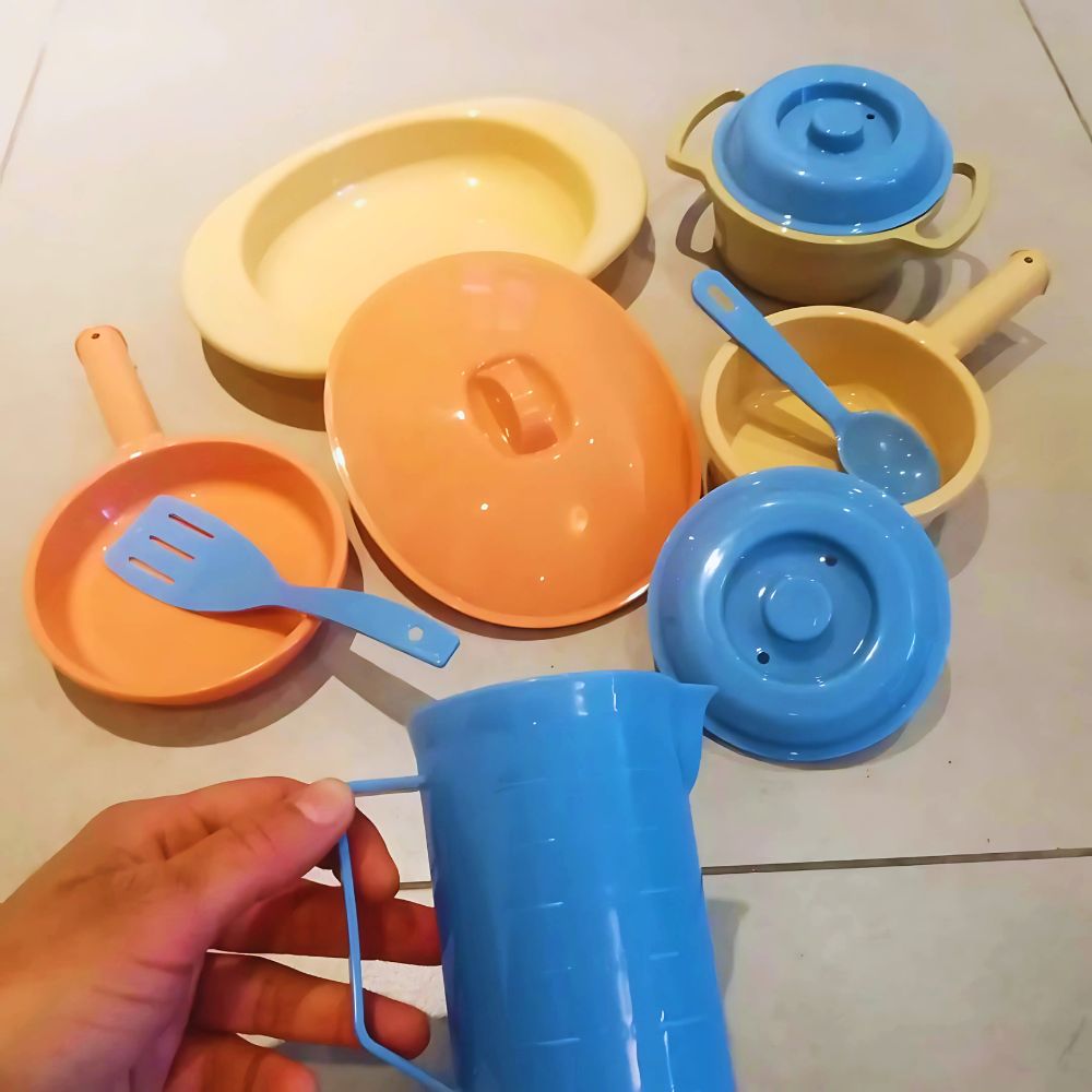 Set de Cuisine 10 pièces, Couleurs naturelles style Vikings