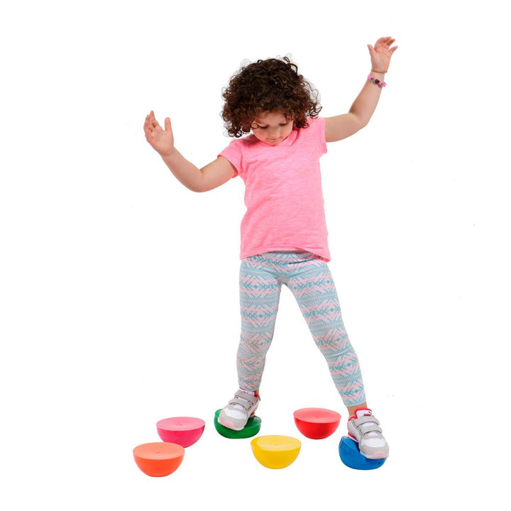 Lot de 6 Demi-sphères d'équilibre "Junior Stone"